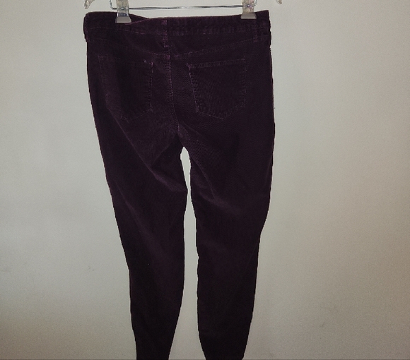 Nine West Women's Dark Purple Skinny corduroy pants - Picture 2 of 3